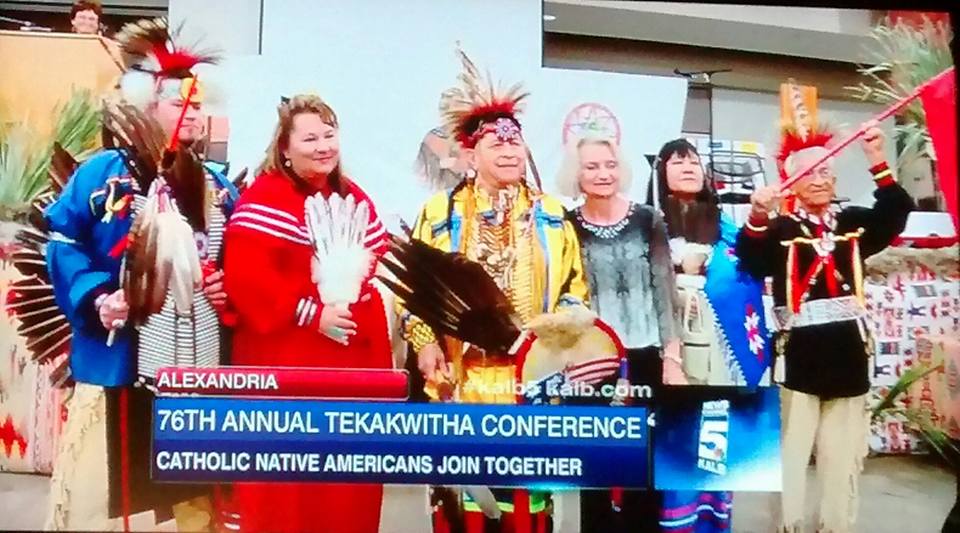 Television coverage of Adai Caddo at the Tekakwitha Conference